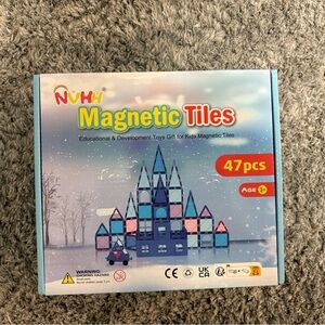 Magnetic Tiles 47 pcs - Blue and Pink